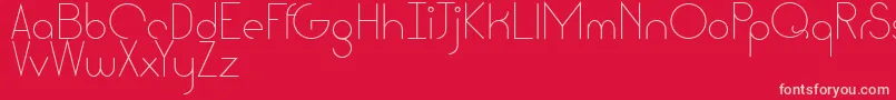 Cattia Font – Pink Fonts on Red Background