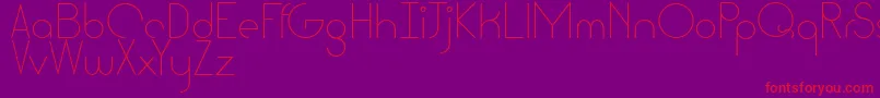 Cattia Font – Red Fonts on Purple Background