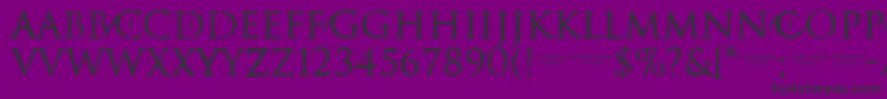 フォントCATWOMAN – 紫の背景に黒い文字