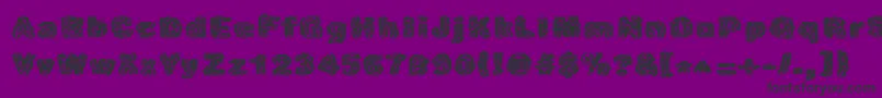 Caustic Font – Black Fonts on Purple Background