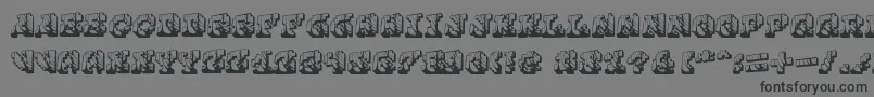 More about Cauterise Font Cauterise Font – Black Fonts on Gray Background