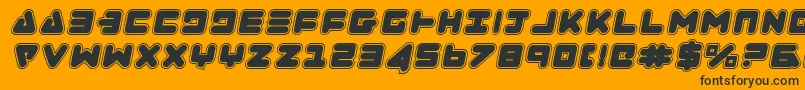 Zealotcoli Font – Black Fonts on Orange Background