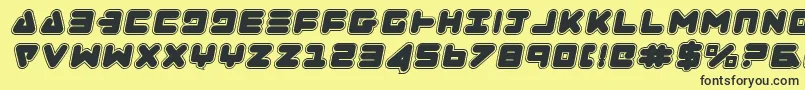 Zealotcoli Font – Black Fonts on Yellow Background