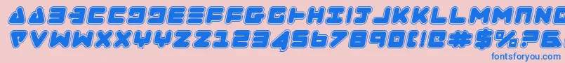 Zealotcoli Font – Blue Fonts on Pink Background