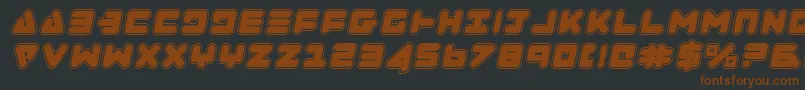 Zealotcoli Font – Brown Fonts on Black Background