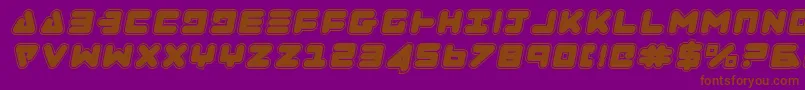 Zealotcoli Font – Brown Fonts on Purple Background
