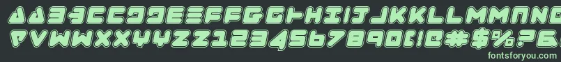 Zealotcoli Font – Green Fonts on Black Background