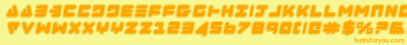 Zealotcoli Font – Orange Fonts on Yellow Background