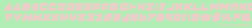 Шрифт Zealotcoli – розовые шрифты на зелёном фоне
