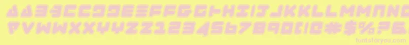 Zealotcoli Font – Pink Fonts on Yellow Background
