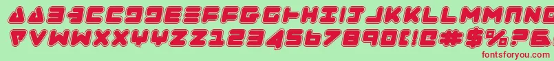 Zealotcoli Font – Red Fonts on Green Background