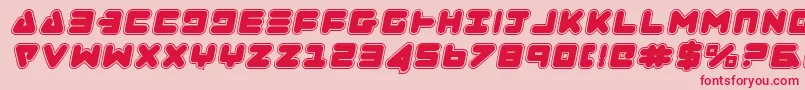 Шрифт Zealotcoli – красные шрифты на розовом фоне