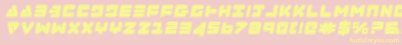Zealotcoli Font – Yellow Fonts on Pink Background