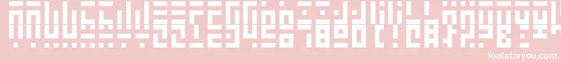 3t35x3 Font – White Fonts on Pink Background