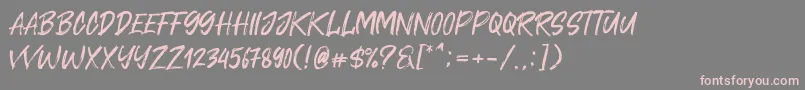 Cavatelo Font – Pink Fonts on Gray Background