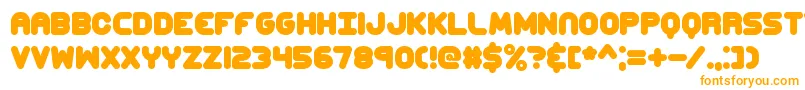 ccaps Font – Orange Fonts on White Background