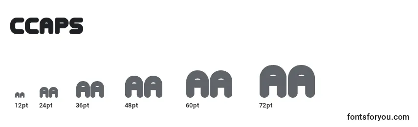 Ccaps (123003) Font Sizes