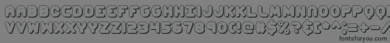 ccapshad Font – Black Fonts on Gray Background