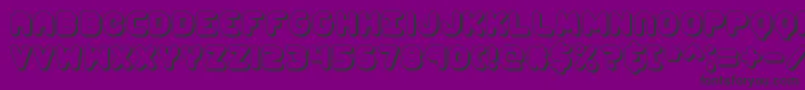Fonte ccapshad – fontes pretas em um fundo violeta