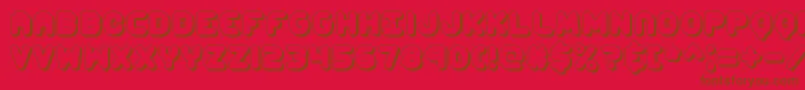 ccapshad Font – Brown Fonts on Red Background