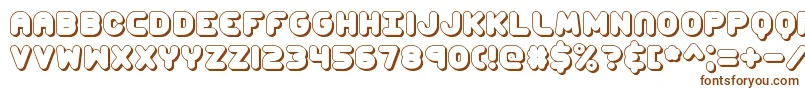 ccapshad Font – Brown Fonts on White Background