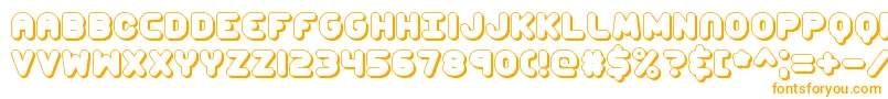 ccapshad Font – Orange Fonts on White Background