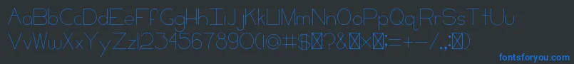 CCKeni Font – Blue Fonts on Black Background