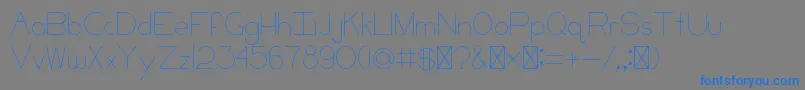 CCKeni Font – Blue Fonts on Gray Background