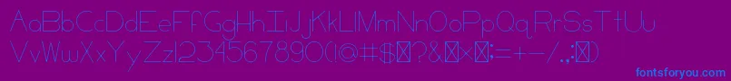 CCKeni Font – Blue Fonts on Purple Background