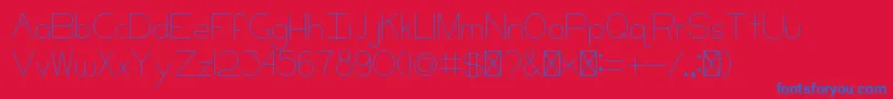 CCKeni Font – Blue Fonts on Red Background