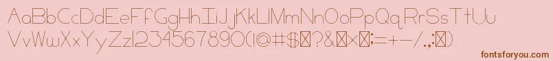 CCKeni Font – Brown Fonts on Pink Background