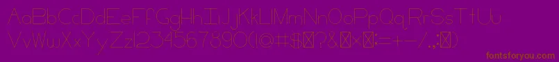 CCKeni Font – Brown Fonts on Purple Background