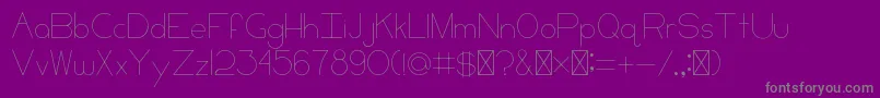 CCKeni Font – Gray Fonts on Purple Background