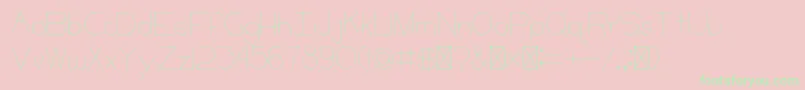 CCKeni Font – Green Fonts on Pink Background