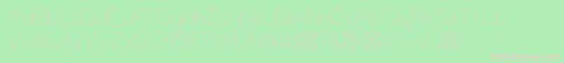 CCKeni Font – Pink Fonts on Green Background