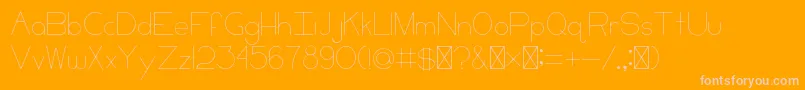 CCKeni Font – Pink Fonts on Orange Background