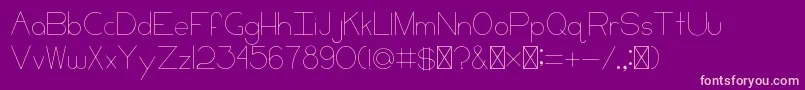 CCKeni Font – Pink Fonts on Purple Background