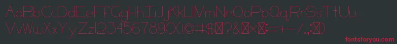 CCKeni Font – Red Fonts on Black Background