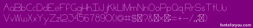 fuente CCKeni – Fuentes Blancas Sobre Fondo Morado