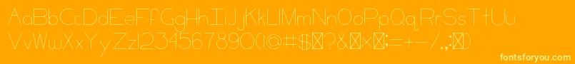 Więcej informacji o czcionce CCKeni Czcionka CCKeni – żółte czcionki na pomarańczowym tle