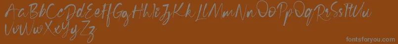 Шрифт Cecilia Free Version – серые шрифты на коричневом фоне