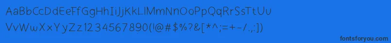 cekerayam regular webfont Font – Black Fonts on Blue Background