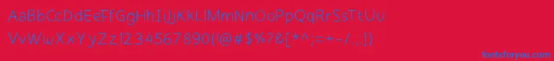 Шрифт cekerayam regular webfont – синие шрифты на красном фоне