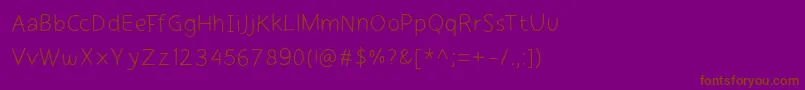 cekerayam regular webfont Font – Brown Fonts on Purple Background