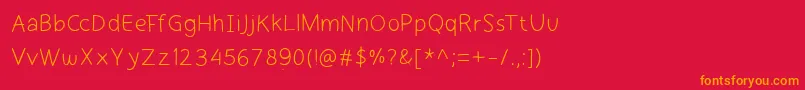 cekerayam regular webfont Font – Orange Fonts on Red Background