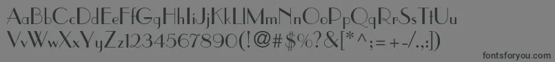 Parisianstd Font – Black Fonts on Gray Background