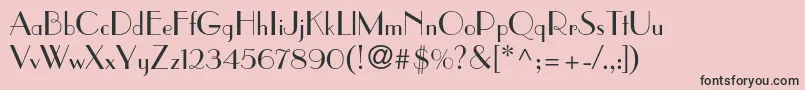 Parisianstd Font – Black Fonts on Pink Background