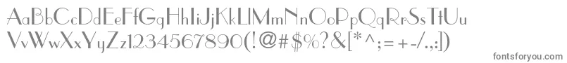 Parisianstd Font – Gray Fonts on White Background