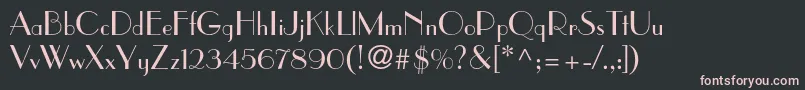 Parisianstd Font – Pink Fonts on Black Background