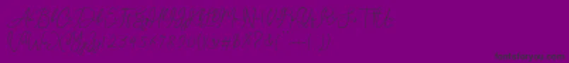 Celesta diaz Font – Black Fonts on Purple Background